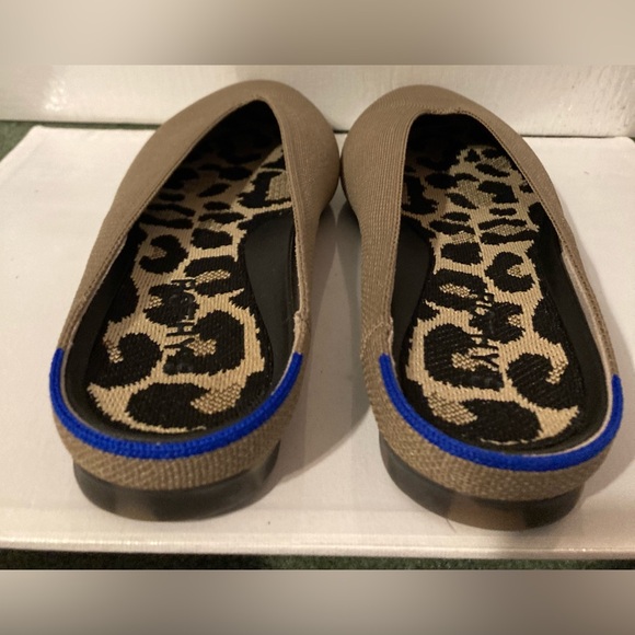 ROTHY’S | The Almond Demi Mule Sz 8.5 Portobello Taupe Knit Pointed Flats - Picture 7 of 8